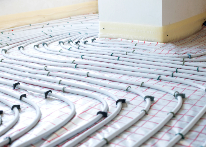 heated flooring service, heated floor installation