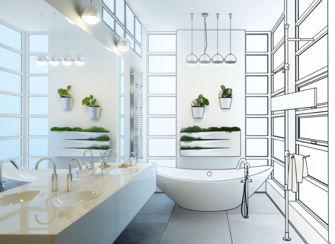 bathroom redesign, bathroom renovation service