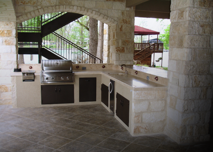stone installation